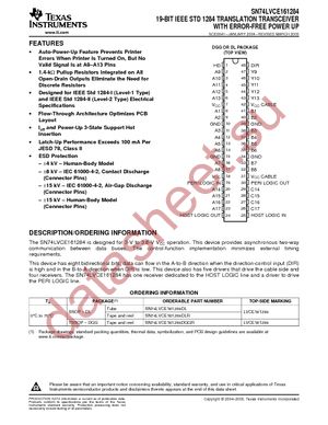 74LVCE161284DLRG4 datasheet  